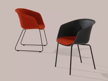 DUNK 1191N - Polypropylene chair with integrated cushion by Et al. - view 3